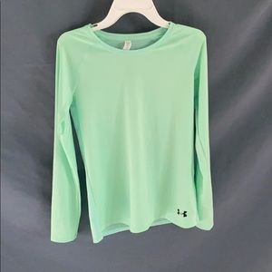 Mint green under armour long sleeve